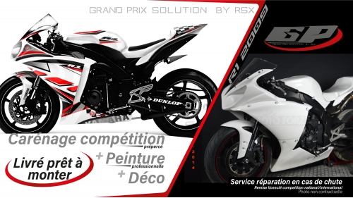 PACK GRAND PRIX YAMAHA R1 2009-2014 KLS BLANC