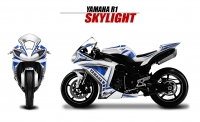 GRAND PRIX PACK YAMAHA R1 2009-2014 SKYLIGHTS-WHITE