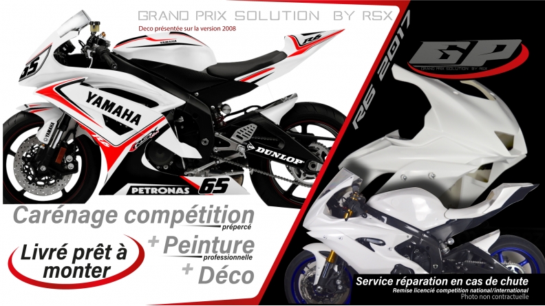 GRAND PRIX PACK YAMAHA 2008 et + VERTIGO-WHITE