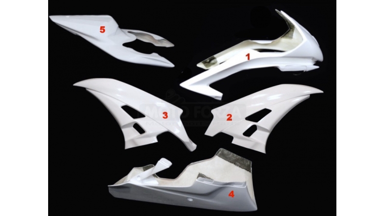 Full poly fairing 6 parts R6 fiberglass 2006-2007