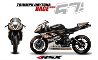 GRAND PRIX PACK TRIUMPH DAYTONA 675 2013 and + RACE BLACK