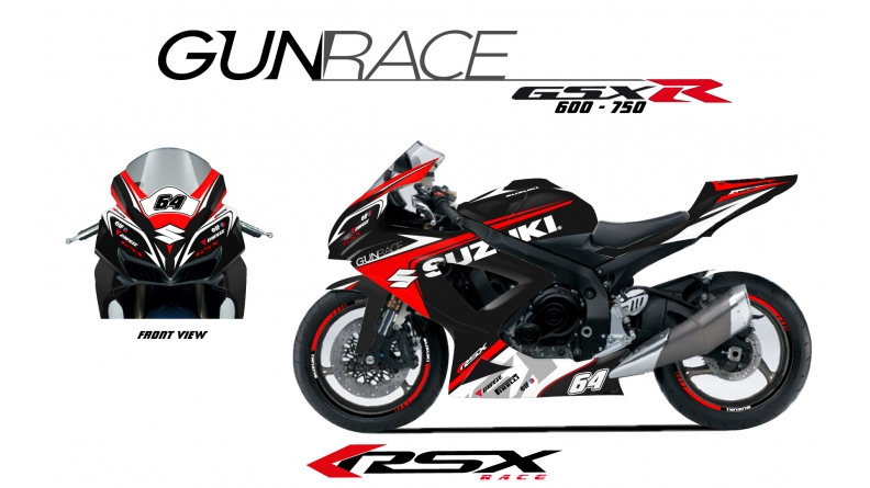 SUZUKI GSXR 600 2008-10 GUNRACE-NO
