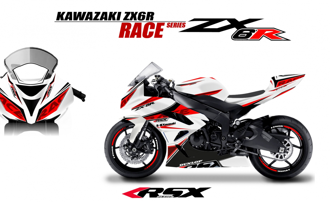 シート 川崎ZX-6R ZX6R 6レースレーストラックデイテールストック 