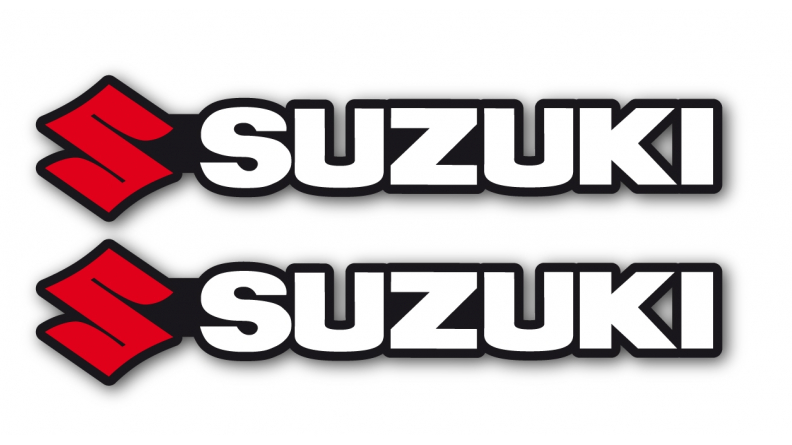 Stickers marque Suzuki avec couleur et taille au choix