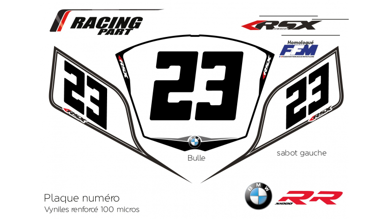 BMW S1000rr plate number