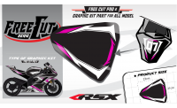 Rear seat F2 back Graphic kit