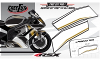 Low fairing F6 black Graphic kit