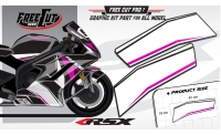 Low fairing F6 black Graphic kit